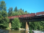 Chip Cars on Salmon Creek Trestle